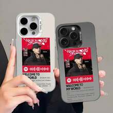 Funda para iPhone 17 16 15 Pro Max 14 Plus 13 12 11 con diseño del álbum de música C-Cris M- anticaídas, con acabado mate galvanizado, funda protectora. - z2 - Ver 2