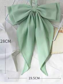 School Student Women's Solid Color Bow Uniform Collocation Fishtail Pink Big Bow JK Elegant - Multicolor - View 4