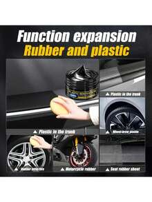 KineShineX Car Interior Polishing Paste, Car Leather Seat & Dashboard Control Panel Polishing Repair Cream, Scratch Repair Wax, Tire Shine Agent, Car Accessories, Comes With Car Cleaning Sponge - Multicolor - View 6