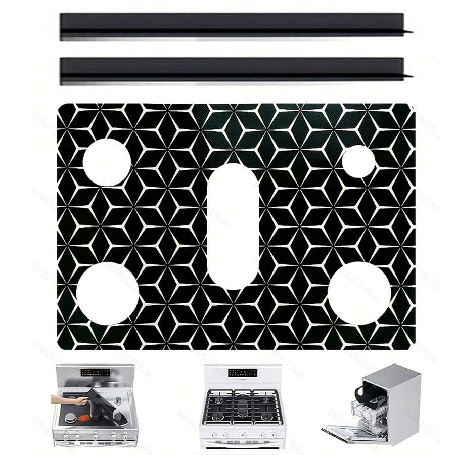 Heat Resistant Stove Covers For Gas Range - Reusable, Non-Stick, Washable Stove Guard For Gas Stove Top - Protects Burners And Prevents Scratches - one-size - View 1