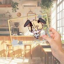 Mercancía de Colaboración de la Cafetería del 3er Aniversario de Alien Stage: Llavero de Tarjeta Fotográfica Acrílica Transparente de Suamizi - A - Ver 8