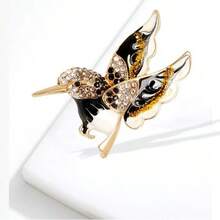 Fashionable Personalized Hummingbird Brooch, High-End Versatile Exquisite Animal Pin, Clothing Accessory, Brooch Flower, Anti-Exposure Fixing Clothing Accessory - Bird Brooch - View 5