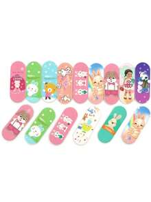 5pcs Ditsy Floral Double-Sided Nail Files, EVA Sponge Nail Files, 5cm/6cm/17.8cm Multiple Sizes Available - Multicolor - View 4
