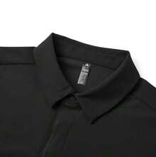 Adidas Men's Summer Sports Quick-Dry Breathable Lightweight Cool Comfortable Polo Shirt With Collar - Black - View 9