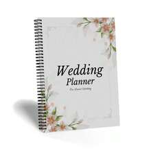 Wedding Planning Checklist & Budget Planner - A5 Size, White Spiral Bound Notebook, Decorated With Floral Pattern, Contains 86 Pages Of Lined Paper, Divided Into 6 Sections (Guest List, Vendors, Decor, Attire) - Universal Wedding Planning Template For Couples, Wedding Supplies, School Supplies, Back To School Season - A - View 6