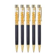 1/10/20pcs Customized Ballpoint Pens With Engraved Logo, Gold Foil Glitter Filled Personalized Pens, Office Supplies Stationery For Wedding Birthday Party, Aesthetic - A - View 16