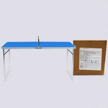 Foldable Ping Pong Table With Net, Complete Table Tennis Set Includes 2 Paddles & 3 Balls, Space-Saving Portable Game Table For Home, Indoor & Outdoor Entertainment - Floor Standing - View 4