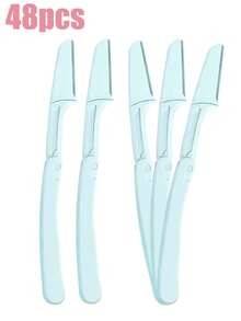 Foldable , Portable Facial Hair Removal Shaver, Eyebrow Trimmer With Precision Blade, Women's Facial Hair Removal Tool, Multi-Color Disposable/Reusable Eyebrow Shaping Razor, Gentle Exfoliating Eyebrow Shaping Facial Grooming Razor - Multicolor - View 17