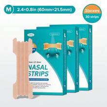 Cofoe Nasal Strips For Adults And Men, Women, Extra Strength Nasal Congestion |(60mm X 21.5mm)| Opens Nose And Increases Nasal Airflow, Helps Relieve Congestion For Better Breathing, Individually Packed Nose Strips For Sleep Aid, Night Use - Blue (M) - View 14
