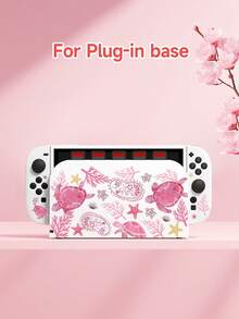 New Switch 2 (2025) Game Accessories, 1pc Pink Turtle Star Ocean Pattern Storage Bag For Charger And Data Cable, Compatible With Switch/Switch 2 Protective Case, Compatible With Switch 2/Switch OLED/Switch NS Battery Version Game Console Storage Bag/Protective Case, Card Box, Dust Cover, Dock, Built-In Stand, Can Store 10 Game Cards, Portable Travel, Anti-Drop Anti-Pressure Game Cartridge Box Controller Bag Accessory - Multicolor - View 18