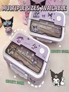 1 buah Kotak Makan Siang DIY Sanrio Hello Kitty dan Kuromi dengan Sekat, Kotak Makan Siang Dua Lapis untuk Pelajar, Kotak Makan Siang Kantor, Kotak Makan Siang Berinsulasi Isi Air, Kotak Makan Siang Portabel Kapasitas Besar, Mudah Dibawa, Kotak Makan Siang dengan Sekat, Perlengkapan Sekolah untuk Pelajar, Kotak Bento, Kotak Makan Siang, Hadiah Ulang Tahun - MultiWarna - View 13
