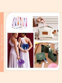 1/3/9/15/30pcs/Set, Elegant Heart-Shaped Folding Fan Set, Folding Fan With Gift Bag And Thank You Card Set, Thank You Card, Bridal Handheld Folding Fan, Bachelorette Party Wedding Bridal Shower Decoration, Bridesmaid Handheld Folding Fan, Heart-Shaped Folding Fan, Blank Paper Hand Fan With Plastic Handle, Stage Prop, DIY Painting, Birthday Wedding Party Decoration, Wedding Gift Set, Romantic Decoration, Multi-Piece Party Gift Pack - Multicolor - View 4