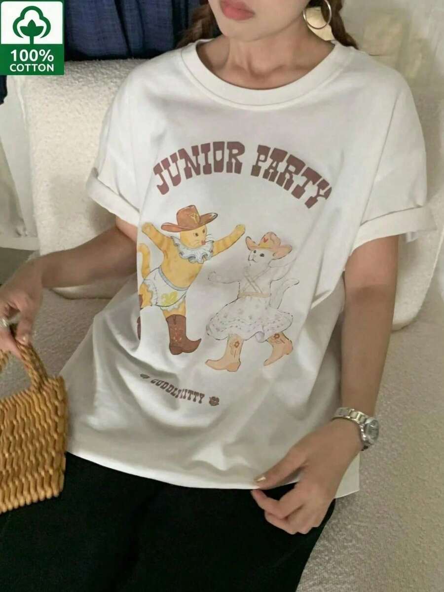Women T-Shirts - White - View 1