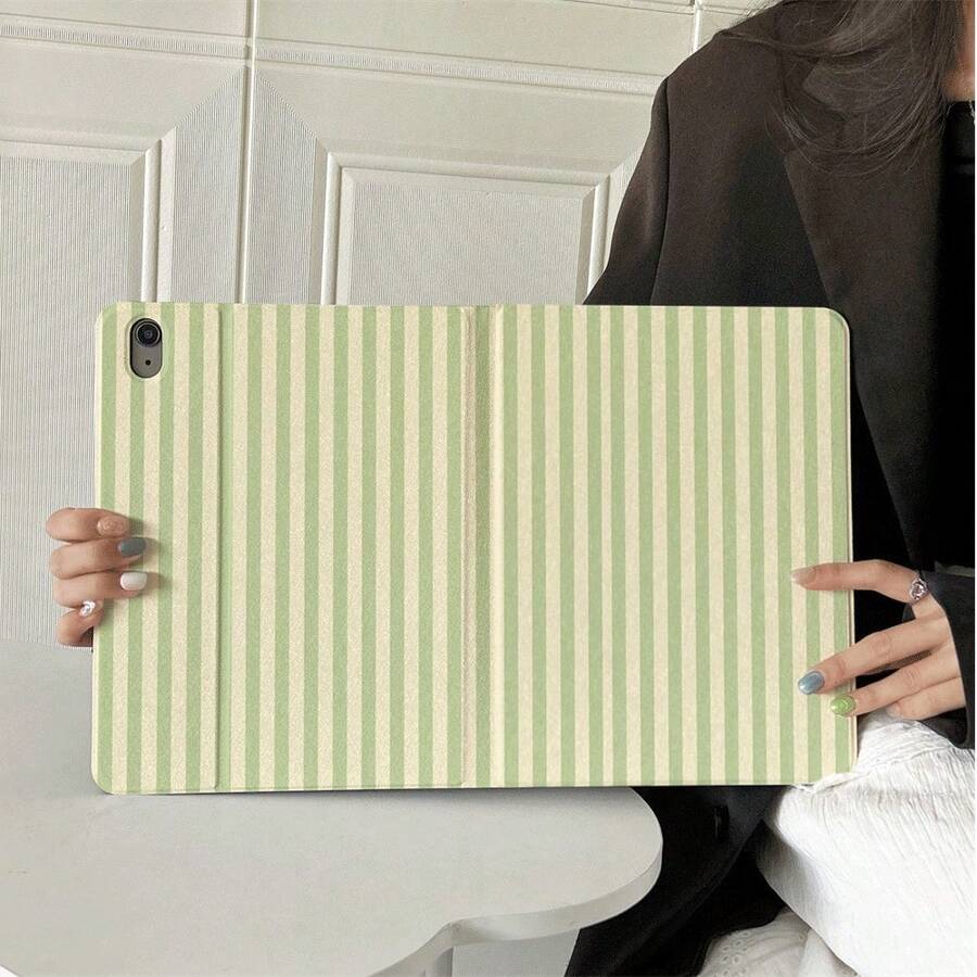 1件書本式翻蓋平板保護殼，多角度支架保護套附筆槽，相容 iPad 10代 10.9吋 2022 智慧保護殼/Air 13(M3 2025)/Air 11(M3 2025)/11(A16 2025)/Galaxy Tab S10+/S9/A17，適用於 Pad、MatePad、Pad、Honor Pad、Xiaoxin Pad - 彩色 - 查看 1