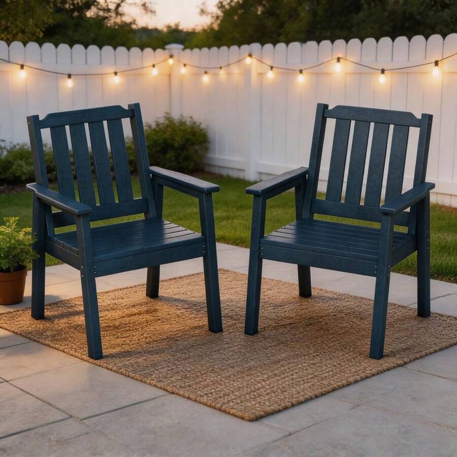 Outdoor Chairs - Navy - View 1