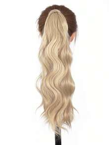 18 Inch Long Wavy Ponytail Hair Extensions For Women, Synthetic Wrap‑Around Clip In Ponytail Wig Hair Accessories, Halloween - Multicolor - View 9