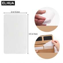 ELHUA Metal Business Card Blank Cards - Printable Sublimation Blank Cards Business Cards - White Blank Business Cards DIY Promotional Gift Cards - Desktop Business Card Number Label Metal Cards - White - View 5