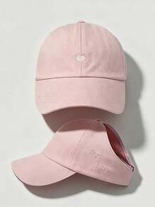 1 Pc Women's Embroidery Ponytail Hole Top Baseball Cap, Open-Top Baseball Cap, Beach Accessories For Women,Versatile Sun Visor Hat For Summer - Multicolor - View 10