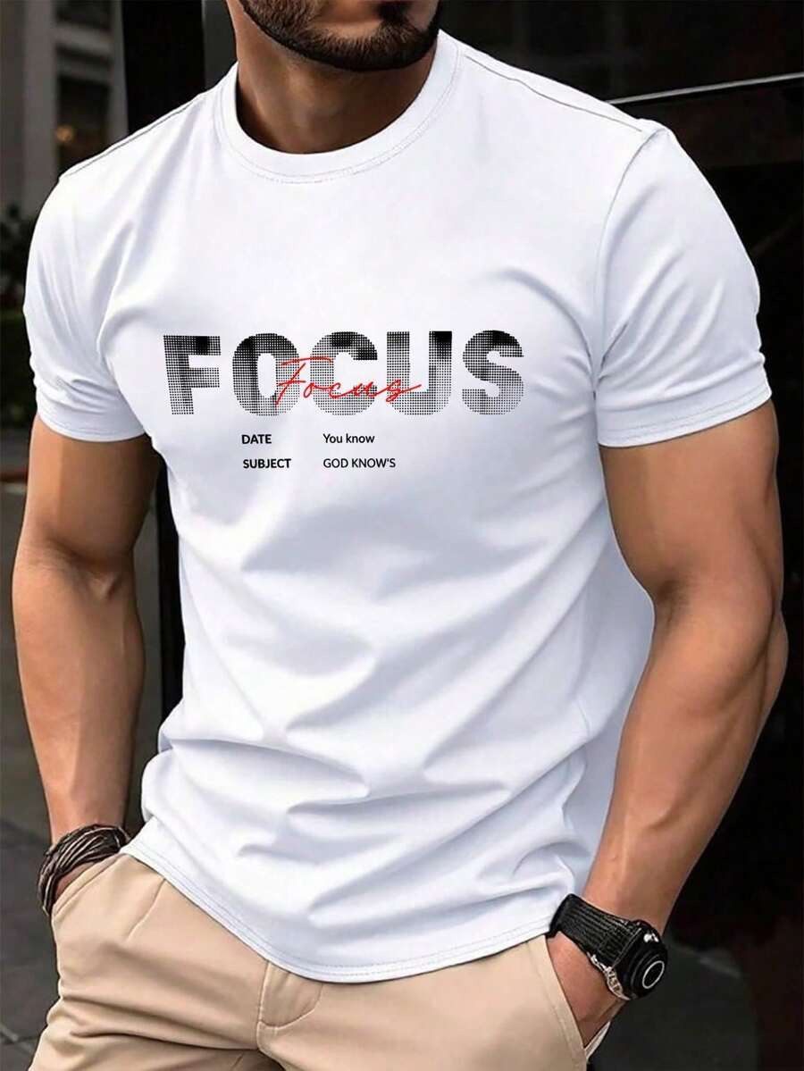 Men T-Shirts - Putih-1 - View 1