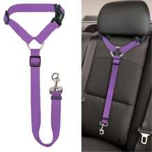 1-Pack Adjustable Pet Car Safety Belt - Available In 6 Colors, Durable And Easy To Wear, Suitable For Dogs/Cats While Traveling, Crash And Chew Resistant, Suitable For Small/Medium/Large Pets - Multicolor - View 7