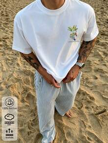 Men T-Shirts - 白色-10 - 查看 5