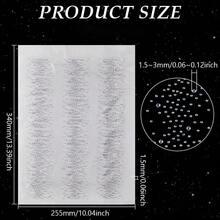 9.5" X 6" 尺寸，包含 12 個可熱封亮晶晶水晶貼紙、圓形平貼片和裝飾性可熱封膠帶，適合 DIY 衣物裝飾（時尚風格） - 多色 - 查看 8