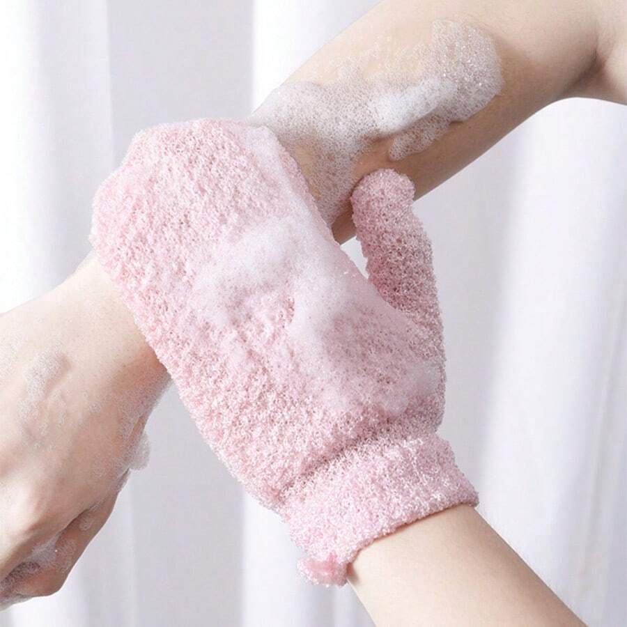 Cepillo de baño de nailon, potente herramienta exfoliante para ducharse, eliminar la suciedad y frotar la espalda, con cuerda para colgar, 1 par