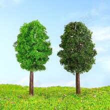 Model Trees, 5 Sizes 1cm-5cm Miniature Green Pine Trees, 2 Colors Scenery Landscape Model For HO/N Scale Train Layout, Diorama, War Gaming Terrain, DIY Craft, Dollhouse & Miniature Garden Decoration - Multicolor - View 9