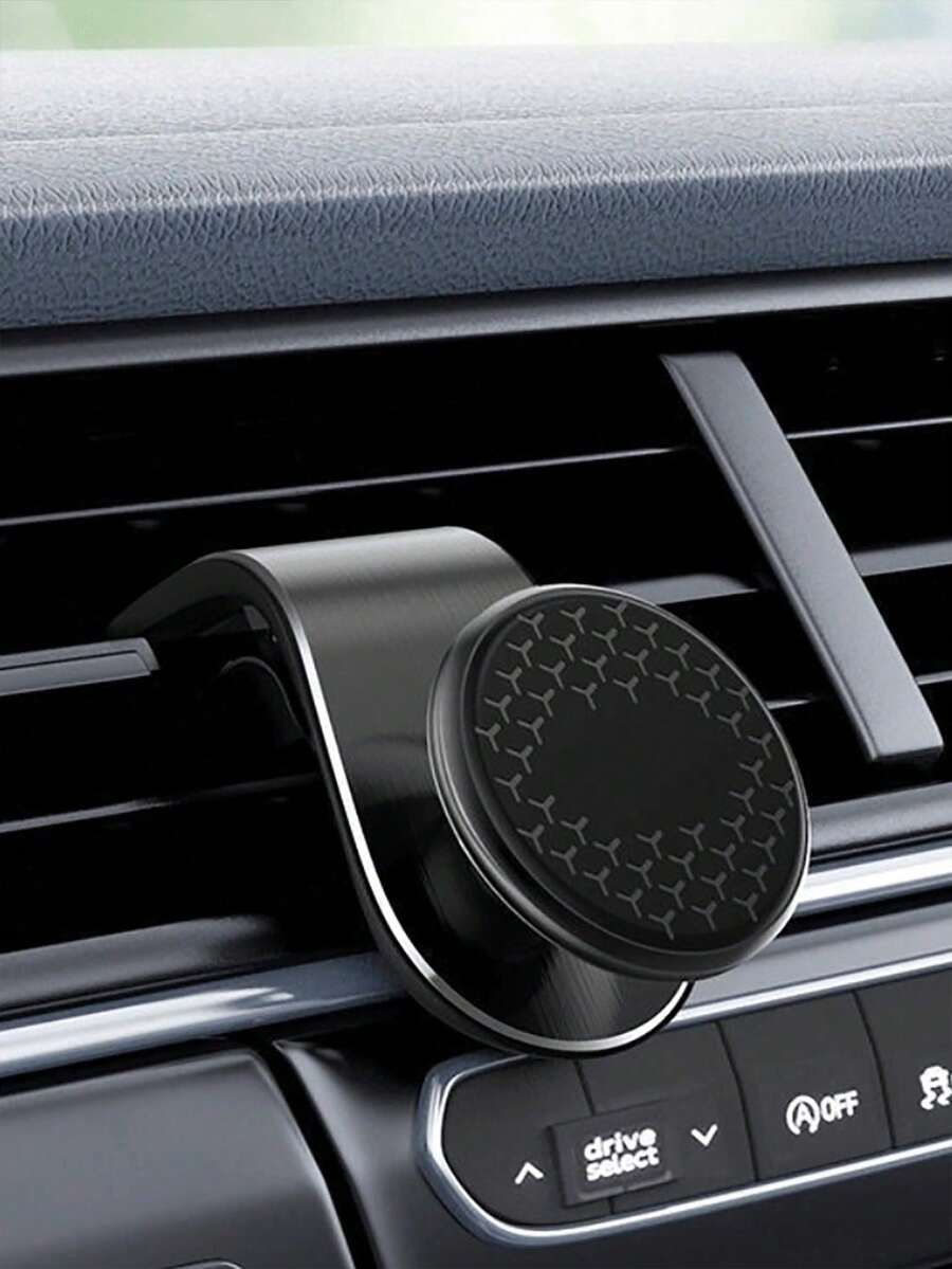 1pc Upgraded Alloy Magnetic Air Vent Car Phone Holder, Metal Strong Magnetic Phone Mount, 360° Rotation, Suitable For Navigation