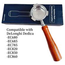 1pc 51mm Wooden Portafilter Handle Compatible With Dedica EC685 - Redwood - View 5