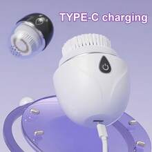 FollowBreak Pembersih Wajah Elektrik, Sikat Pembersih Mini Portabel, Baterai 300mAh, Perangkat Pembersih Wajah Bergetar - Beraneka warna - View 4