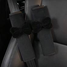 1 Stück/2 Stücke Auto-Sicherheitsgurt-Schleife Plüsch-Schulterpolster, Anti-Scheuer-Nacken-Sicherheitsgurt-Überzug, Damen-Auto-Accessoires - A - View 8