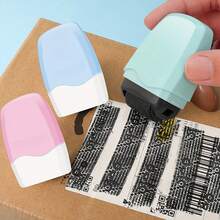 1pc One-Swipe Black Privacy Protection Roller Stamp - Covers Shipping Label Information And Address Editor, With Document Privacy Masking Function, Suitable For Passport/Driver's License/Credit Report - Ready-To-Use Secret Data Masker (No Chemical Ingredients) - Multiple Styles - View 2