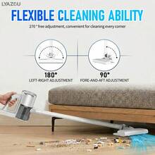 High Suction Upright Vacuum Cleaner, Portable Handheld Vacuum Cleaner For Home Use With Low Noise - Powerful Suction, Multi-Gear Adjustment, Large Capacity Battery, Long Runtime, LED Display With Anti-Tangle Design, Suitable For Home, Hard Floors, Sofa, Carpet, Pet Hair, 4-In-1 Lightweight Stick Vacuum Cleaner - White - View 8