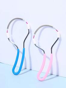 1pc Facial Hair Removal Tool Spring Wire Epilator For Lips, Chin, Face And Neck Personal Care Essential (Pink) Salon Beauty Travel Hair Accessory - A - View 9