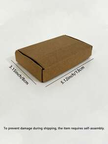 30/20/10/1pc Mini Corrugated Mailer Box Set, Simple Natural Color Airplane Box, Handmade Gift & Accessory Shipping Box, Sturdy And Durable, Suitable For Packaging, Party & Holiday Gift Wrapping And Christmas Gifts (1 Set/10pcs) - K - View 10