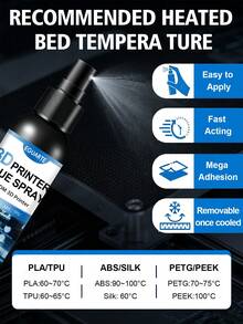 3D Printer Glue Spray Bed Adhesive Strong Grip Printing Glue For PLA PETG ABS TPU FDM 3D Printing Bed Adhesion Spray No Warping High Temperature Resistance Build Plate Adhesive Easy Remove - A - View 4
