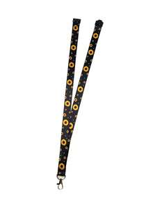 1pc Sunflower Print Long Lanyard With Detachable Safety Buckle And Lobster Clasp, Universal Halter For Campus Card, ID Badge, Access Card, Keys And Phone, Suitable As Gift Or Daily Use - Multicolor - View 6