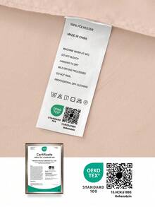 HONEYMOON 3/4件套純色床單套組（3件套 = 1件床墊套 + 1件平鋪床單 + 1件枕頭套，4件套 = 1件床墊套 + 1件平鋪床單 + 2件枕頭套），100%聚酯纖維面料，Ins風格，適合9-12英吋深口袋，抗縮水，可機洗，適用於各種尺寸，四季通用，居家與學校宿舍使用，開學必備，Oeko-Tex認證，卡其色 - 駝色 - 查看 10