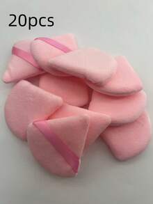 1/5/10/20pcs Solid Color Reusable Triangle Makeup Sponges, Multi-Functional Makeup Tool, Suitable For Foundation, Concealer, BB Cream, Sunscreen, Cushion Foundation And Blush, Perfect Replacement For Makeup Brushes, Travel And Home Essential - Thickened Version - View 13