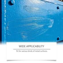 Multi-Purpose Blue Metal Rust Converter Primer, Durable Outdoor Protective Coating, Water-Based Smooth Primer With Applicator Brush, DIY Metal Renovation Rust Inhibitor Paint 100g/200g - Blue Metallic Base Coat - View 5
