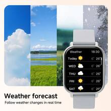 Reloj inteligente nuevo 2026, compatible con iOS/Android, resistente al agua 1ATM, con recuento de pasos/llamadas inalámbricas/recordatorios de notificaciones, pantalla dividida/calculadora, estilo de moda con esfera personalizable, regalo unisex para el Día de San Valentín - Multicolor - Ver 6