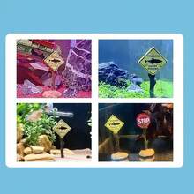 1/5pcs Resin Aquarium Decoration Ornaments Artificial Shark Warning Sign Landscaping Accessories For Fish Tank Aquarium Background - Happy Aquarium - View 5