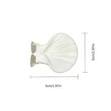 魚缸鬥魚休息葉片 5cm 迷你景觀人造貝殼 3D 列印裝飾品 水族箱裝飾 休息隱蔽葉片 產卵 - A - 查看 3