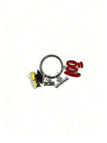 5pcs Unisex 2026 Graduation Commemorative Keychains, Cute Alloy Enamel Graduation Cap Keychains, Graduation Ceremony Commemorative Gifts, Graduation Transcript Class Badge Keychains As Giveaways, Backpack, Handbag Charms, Car Accessories, Cute Gothic Y2K Style Bag Strap ID Holder, Car Accessories Bag Ornaments, Christmas School - Multicolor - View 18