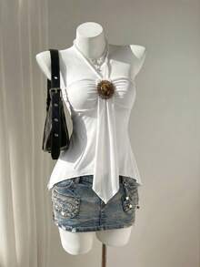 Women Plus Size Sports Dresses - Blanco - View 13