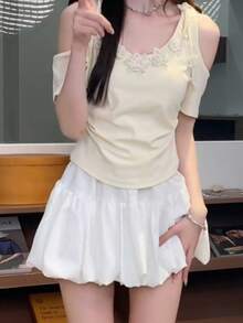 Women Tops - Blue - View 4