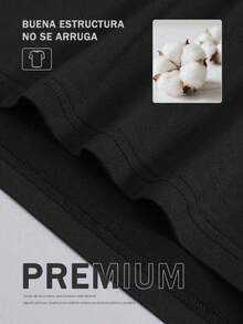 Camiseta negra con diseño artístico de escultura moderna ideal para amantes del arte y la moda casual, hecha de algodón suave, cómoda y transpirable, adecuada para todas las estaciones, disp - Negro - Ver 6