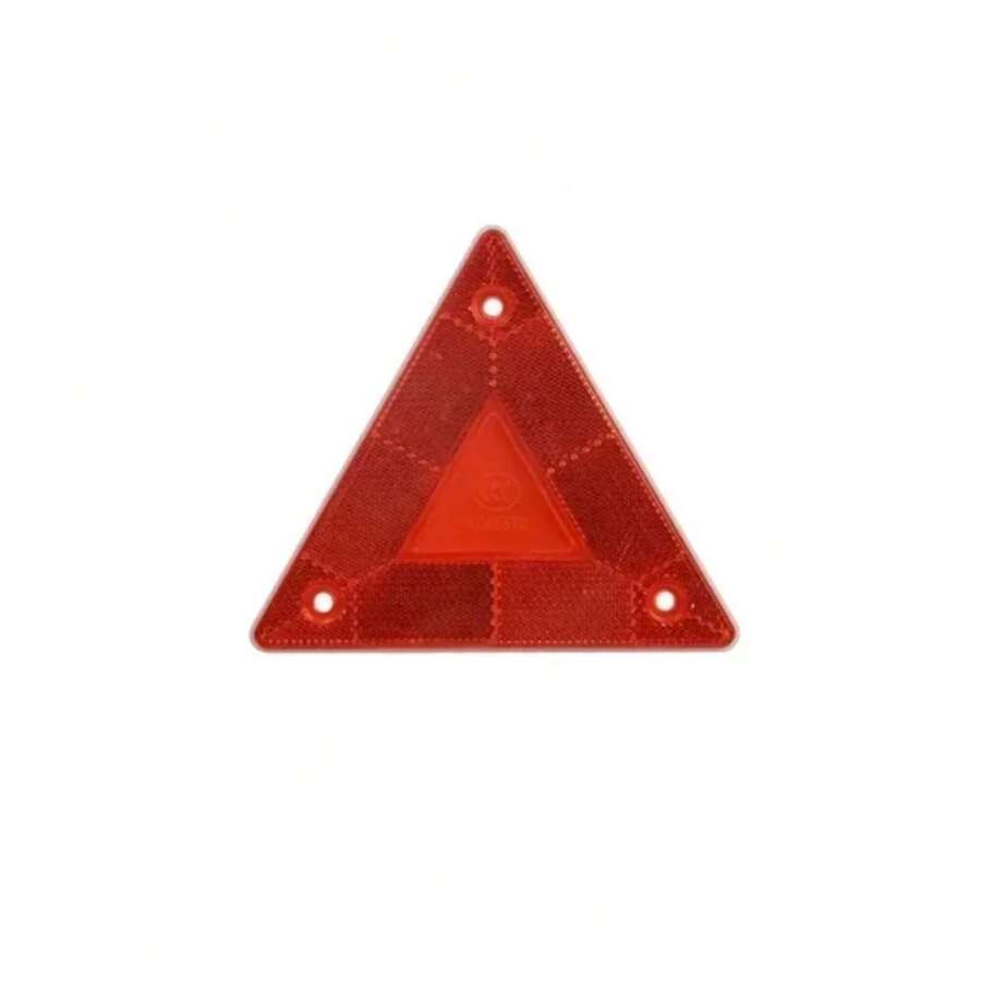 Triangular Reflective Warning Sign, Red Parking Warning Sign, Rear Reflective Truck Plate - A - View 1