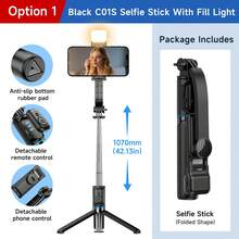 TOKQI Selfie Stick Phone Holder Telescopic All-In-One, Smartphone Selfie Tripod With Wireless Remote Control, 360 Degree Rotating Phone Clip, Essential Outdoor Travel Stand, Compatible With IOS/Android Smartphones - View 14